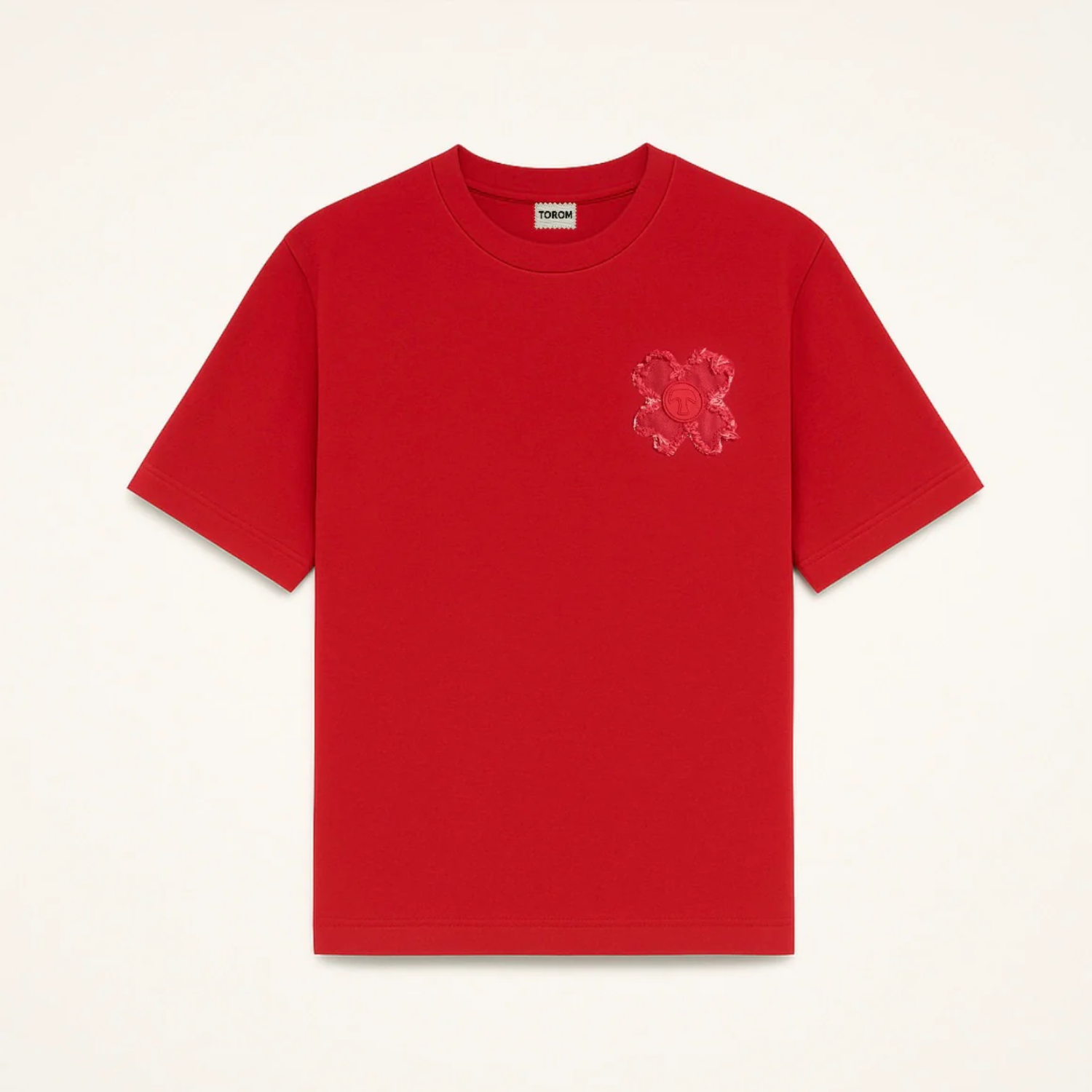 TOROM – T-shirt in ruby red