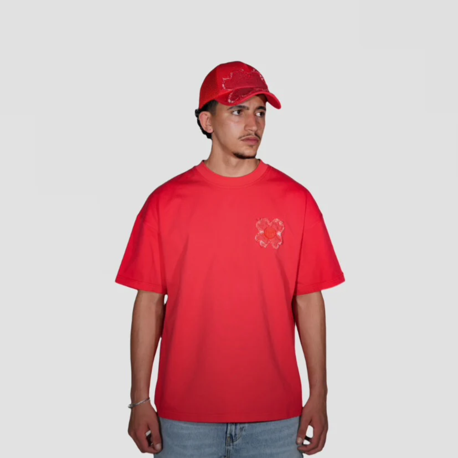 TOROM – T-shirt in ruby red
